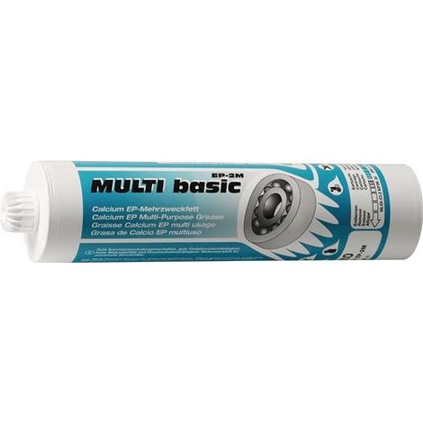 Grasa de litio multipropósito MULTI basic 2M 500g cartucho roscado claro MATO