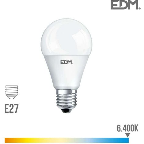 Lampadina LED EDM Standard E27 17W 1900lm 6400K Luce Fredda Ø6.5x12.5cm (1/4)