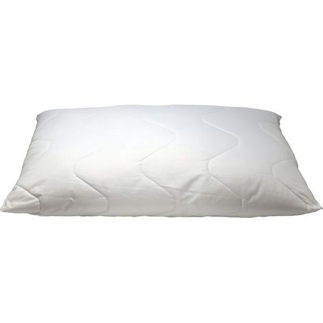 Oreiller matelassé en microfibre, Blanc, 45x75 cm (1/3)