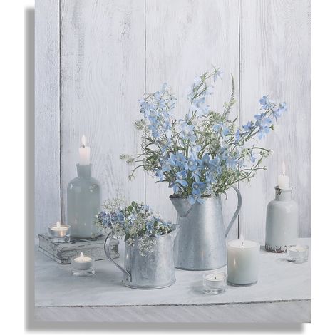 Art for the Home Ruhe Blau LED Leinwandbilder 60x70cm (1/5)