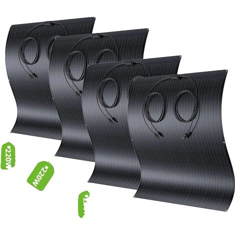 Kit Solaire Flexible, Haute Efficacité, Utilisation Polyvalente, 240W 4 (1/2)