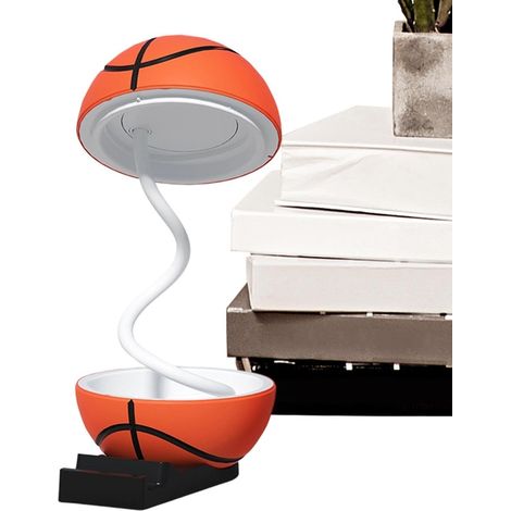 Lampe de table Liseuse au design ballon de sport avec bras flexible Lampe à poser avec 2 intensités lumineuses pour Restaurant Balcon Appartement Chevet Chambre à coucher Cuisine Maison (1/5)