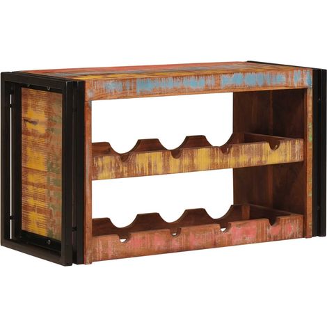Étagère à vin Marron 100 x 45 x 33 cm Bois récupéré massif (1/5)