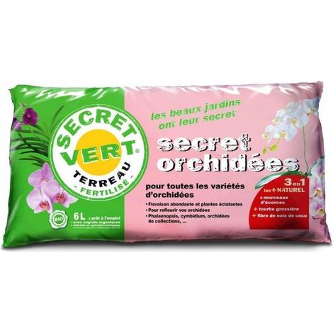 Terreau pour Orchidées UAB - Secret Vert - 6L