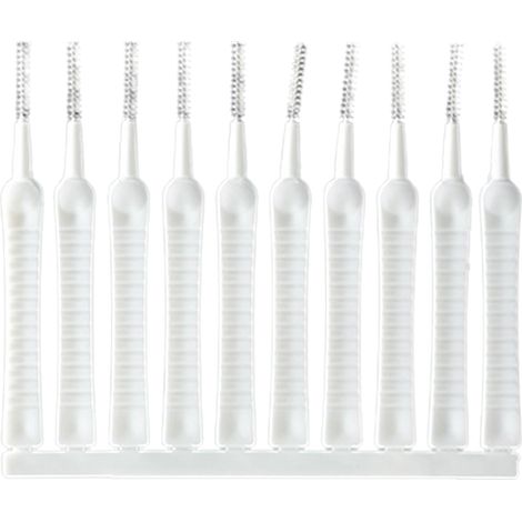 Lot de 10 Brosses en Nylon pour Nettoyer Tube, Drain et Bong - Matière PP, Taille 6×0.5cm (1/5)