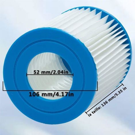 Filtre Piscine pour pour Bestway 58094,pour Bestway Filtre Type II,Filtre de Piscine(4 PCS) POMPE (1/5)