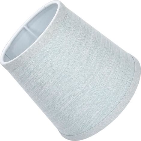 Abat-jour - Élégant - Fait main - Culot E14 - Tissu - Bleu clair (1/4)