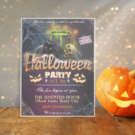 Décoration En Acrylique Thème Halloween - Motif Effrayant Haute Transparence - Pour Maison Bureau Salon - 14x21cm (1/5)