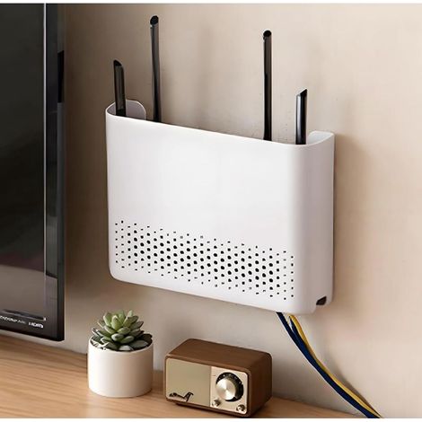 Abdeckung für die Box, vertikale Internetbox-Halterung, Wandhalterung zur perfekten Verbergung der TV-Box oder des Routers (Größe: S) (1/5)