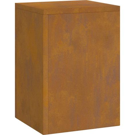 Soportes para plantas 3 pcs Oxidado Acero oxidado vidaXL