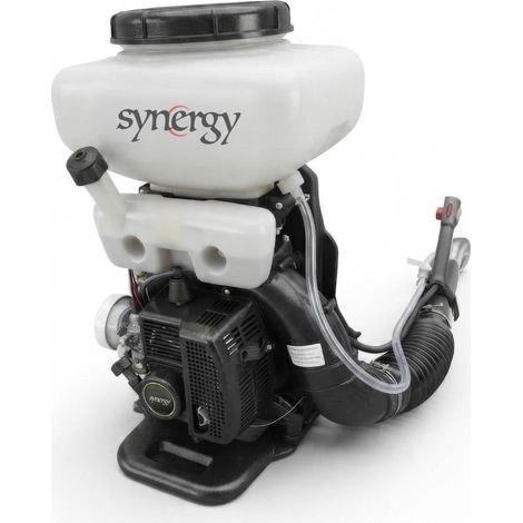 Synergy Sulfatadora Mochila Gasolina 42cc 2T, 14L, líquido y polvo, alcance 11m, 4L/min, función soplador y ergonómica