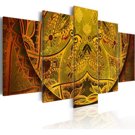 Tableau Imprimé "Mandala : Force D'or" 100 x 200 cm (1/2)