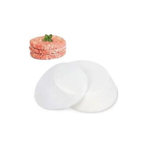 500 papiers antiadhésifs, diamètre 11 cm, qualité alimentaire, biodégradables, pour hamburgers et steaks hachés (1/5)