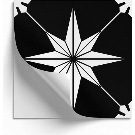 20 adhesivos para salpicaderos de cocina, 20x20 cm, geométricos, blancos y negros, impermeables  Adhesivos de vinilo para cocina, adhesivos para paredes de baño, azulejos adhesivos para paredes (1/5)