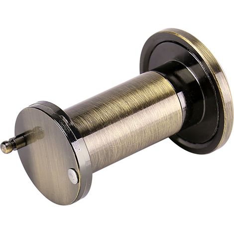 Türspion mit 200° Weitwinkel und robuster Sichtschutzabdeckung, Grünbronze (1/5)
