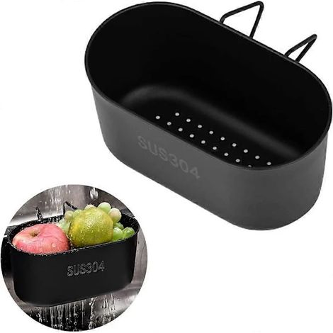 Panier égouttoir en acier inoxydable pour évier, filtre pour déchets de cuisine et lavage des fruits et légumes (FM,SE) (1/3)