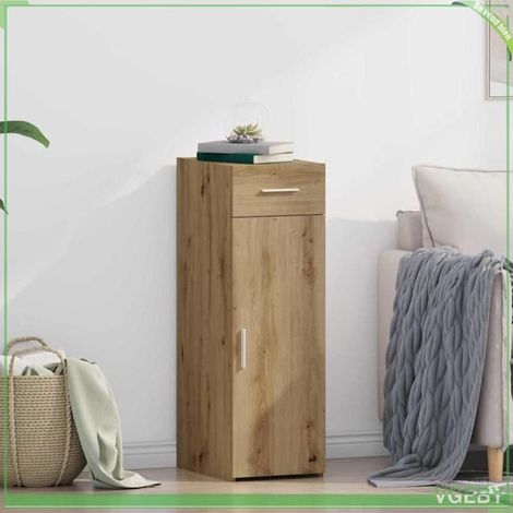 Buffet - ABI - Chêne artisanal - 1 porte - 1 tiroir - 30 x 42,5 x 93 cm (1/5)