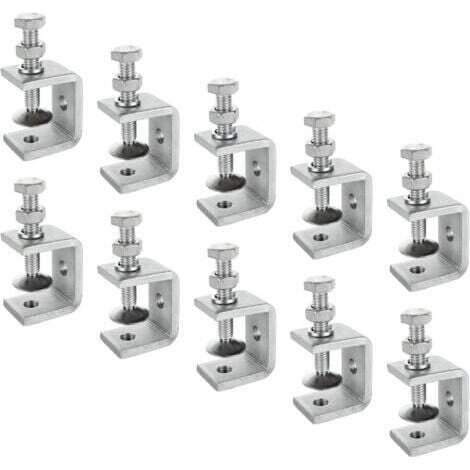 10 Pièces Serre Joints C 30mm, Pince C Acier Inoxydable 304 Réglable Plage de Serrage 0-25mm pour Soudage Charpentier Montage Domestique, l'Ébénisterie (1/5)
