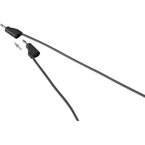 VOLTCRAFT MSB-200 Messleitung Lamellenstecker 2 mm Lamellenstecker 2 mm 30.00 cm Schwarz 1 St. (1/5)