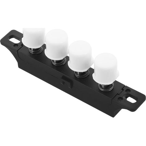Interrupteur electrique pour ventilateur, panneau 4 touches, 3 vitesses, noir, protection surcharge, plastique, usage maison, salon, pour ages (1/5)