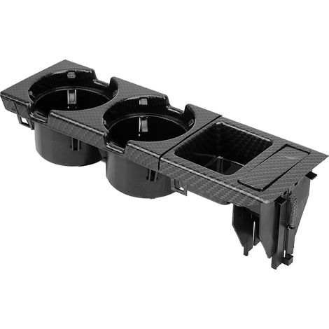 Porte-gobelet et plateau à monnaie central style fibre de carbone 51168217953 51168217955 compatible BMW Série 3 E46 (1/5)
