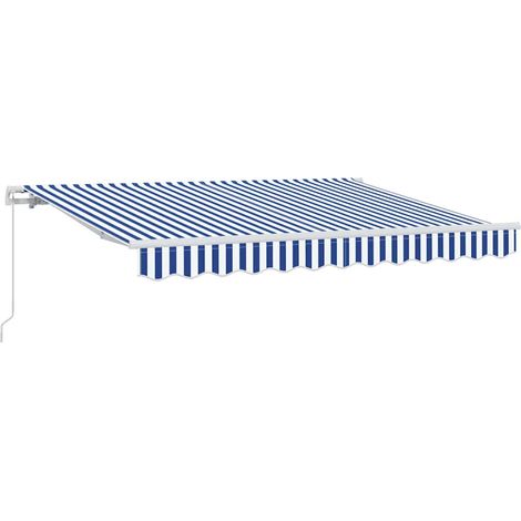 Maison Exclusive - Tenda Retrattile Blu 250 x 200 cm Tessuto