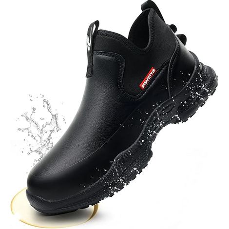 Scarpe da cucina da uomo e da donna, scarpe da lavoro antiscivolo per chef, impermeabili, leggere, facili da indossare, scarpe da ospedale, taglia 37EU (1/4)