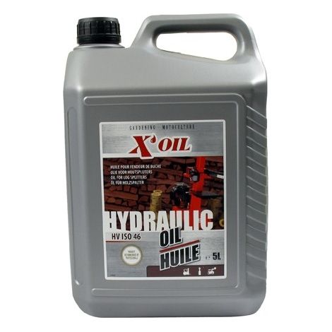 Huile hydraulique X'OIL HV ISO 46 – HLP46 – Bidon 5L pour fendeur de bûches – Lubrifiant haute performance – Greenstar