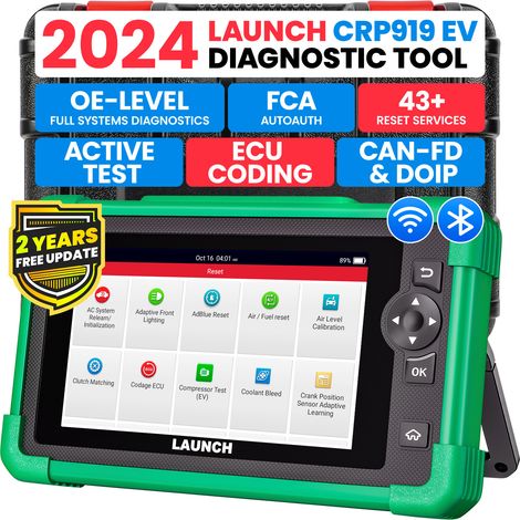 L'appareil de diagnostic pour véhicules à énergie nouvelle LAUNCH CRP919E prend en charge les protocoles Doip et CAN FD et est disponible en plusieurs langues. (1/4)