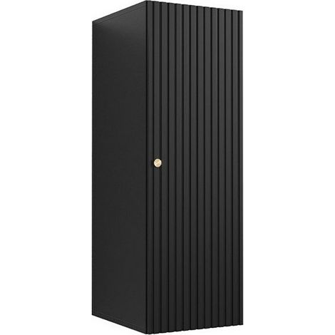 Armario de pared Anulio, Negro, 100x34cm, Número de puertas: 140cm, Aglomerado laminado, MDF (1/3)
