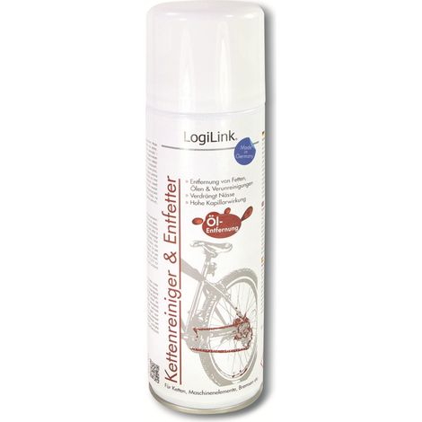 Nettoyant et dégraissant LogiLink pour chaînes de vélos, 300 ml