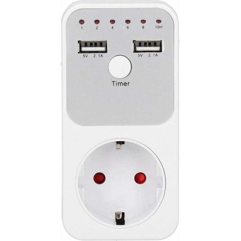 USB-Timer, 24-Stunden-Digitalprogrammierbarer Ausgang, Mechanischer Steckertimer, Smart-Timer, Erdung, Aquarium-Schalterstecker, Lüfterzubehör (1/5)