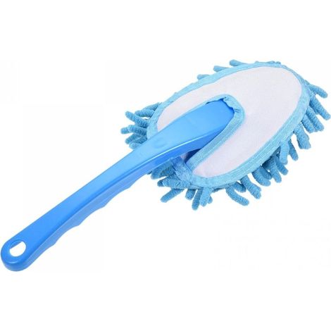 Microfibre Chenille Washable Duster Cleaning Brush Dust Removal Tool for Computer Keyboard Window Furniture Home Kitchen Office Blue (1/5)