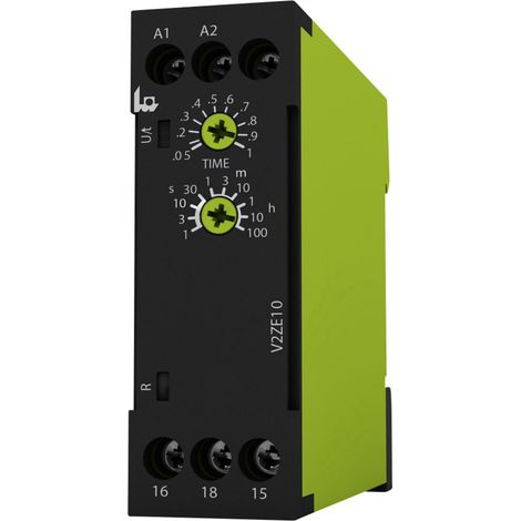 tele 125110 V2ZE10 24-240V AC/DC Zeitrelais Monofunktional  1 St. Zeitbereich: 0.05 s - 100 h 1 Wech