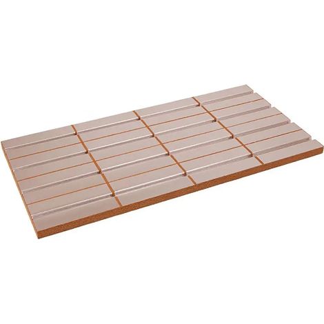 Verlegeplatte Holzfaser Alu, Verlegeabstand 12,5 cm, 1.000 x 500 x 30 mm, 5 Stück, MC10000091