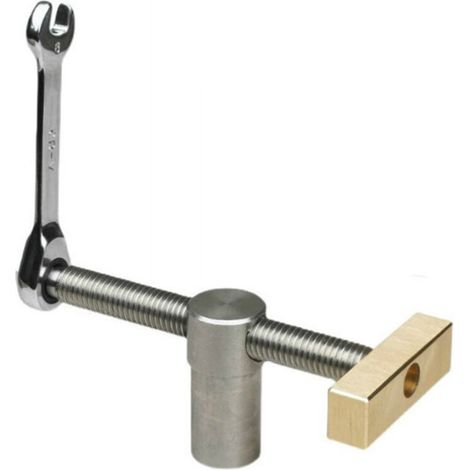 royaluxe - Lot de 1 pince de serrage rapides pour établi de table arrêt d'établi de positionnement et pinces rapides pour trou de 20 mm pour menuiserie argent, (1/5)
