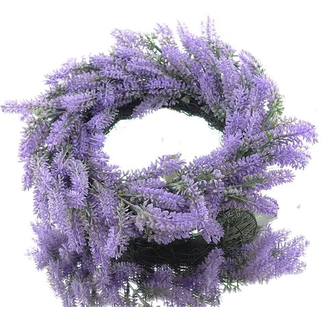 DPI – Couronne de lavande artificielle lilas – Plante artificielle, Ø 30 cm (1/3)