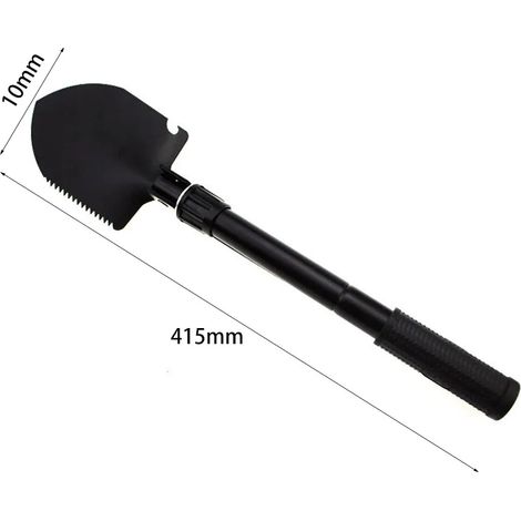Outils de jardin multifonctions, pelle pliante portable, bêche de survie multifonctionnelle en acier inoxydable, outil de nettoyage extérieur pour le camping1612
