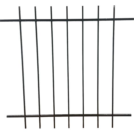 DMS – Grille de défense pour fenêtre 135 cm x 120 cm – Acier prépeint noir – Installation facile par scellement – Fabrication française