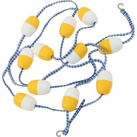 Ligne de flottaison flottante 5 m 7 cm en PVC réutilisable, corde de séparation de sécurité pour piscine intérieure (1/5)