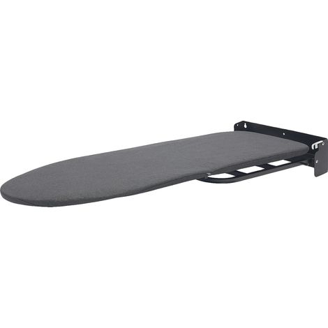 Planche à repasser, murale, design pliable, noir (1/2)