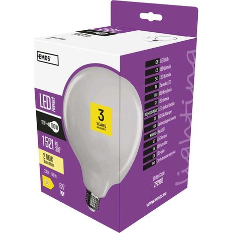 LED-Glühbirne Classic Globe E27 warmweiß 11 W (1/5)