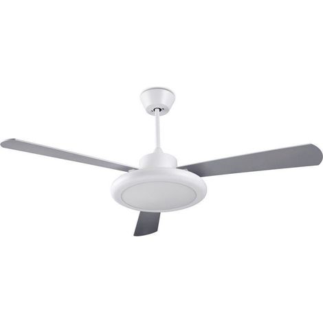 Ventilador de techo ip20 bahia led 24.4w blanco cálido 3000k on-off blanco brillante g (1/3)