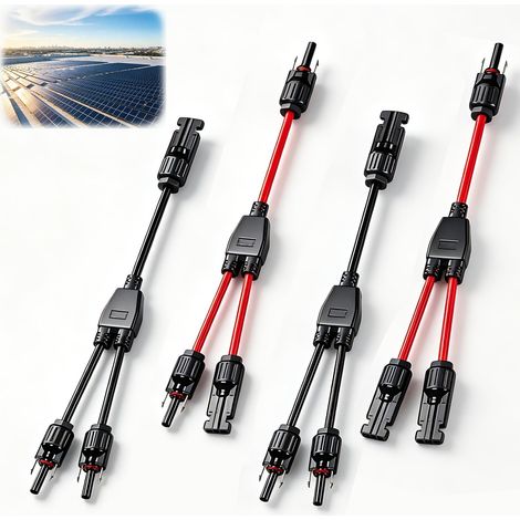 4 Câble Y Solaire 4mm² Panneau Câble Connecteur 1 à 2 Branches (1/5)