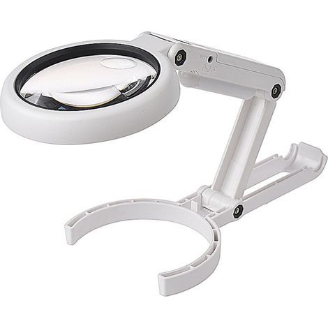 Lampe Table Verre Loupe Pliable 5X/11X USB 8 Lumières LED Lecture Loisirs Bijoux Travaux Manuels L'établi UC08 (1/5)