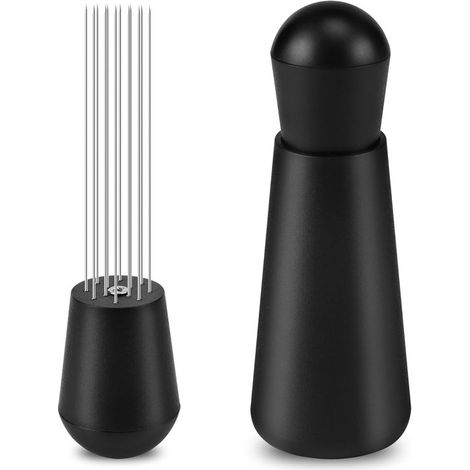 Ago per espresso migliorato, pressino per caffè, ago per espresso, accessori per caffè, miscelatore per caffè espresso, miscelatore per caffè espresso, regali per baristi, nero (1/5)