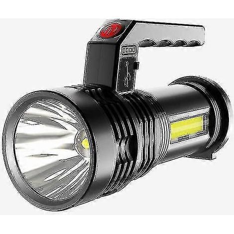 Lampe torche portable puissante, rechargeable, ultra-lumineuse, longue portée, idéale pour l'extérieur. (1/5)