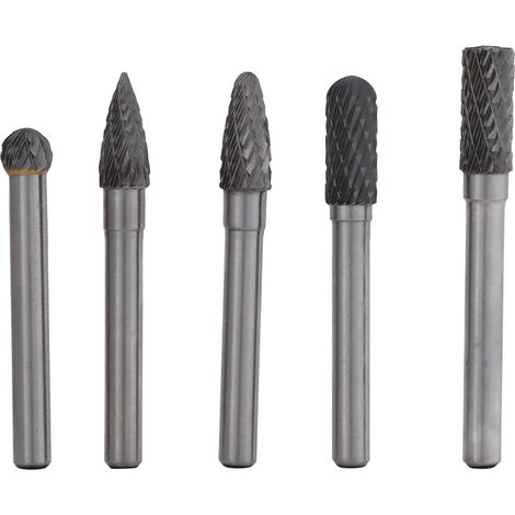 Ortviai Fraise Rotative en Acier Tungstène – Lot de 5 Pièces, Tige 6 mm, Tête 8 mm, Double Rainurage (1/5)