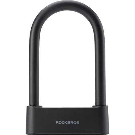 Candado inteligente para bicicleta con lector de huellas dactilares y Bluetooth - negro (1/2)
