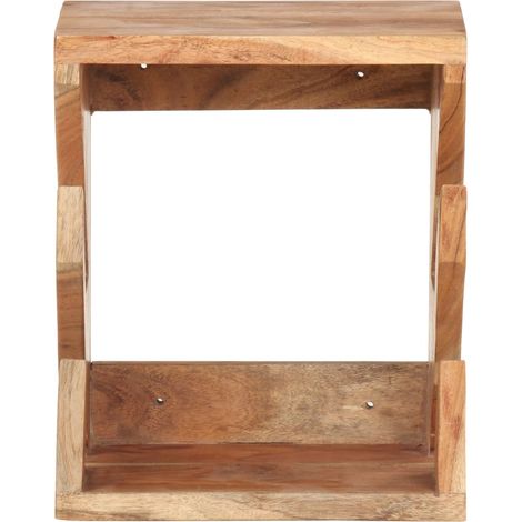 Support mural de planche à roulettes 25x20x30 cm Bois d'acacia
